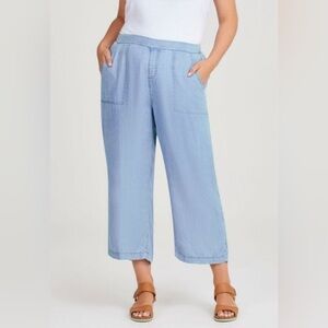 NWT Hilary Radley Wide Leg Cropped Pants 👖💙 Effortless Chic + Comfy